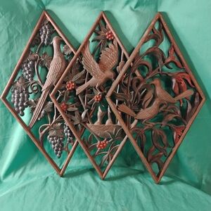 Vintage Burwood Bird Wall Art Plaque